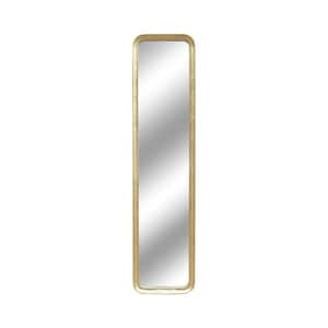 Gold 16.1 in. W x 71.2 in. H Modern Rectangular Metal Full Length Wall Mirror