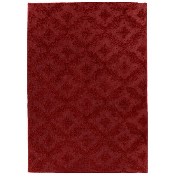 Garland Rug Charleston Chili Pepper Red 9 ft. x 12 ft. Area Rug