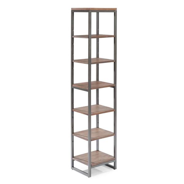 HOMESTYLES Barnside Metro 13 in. W x 60.25 in. H x 11 in. D Tagre in Driftwood Gray