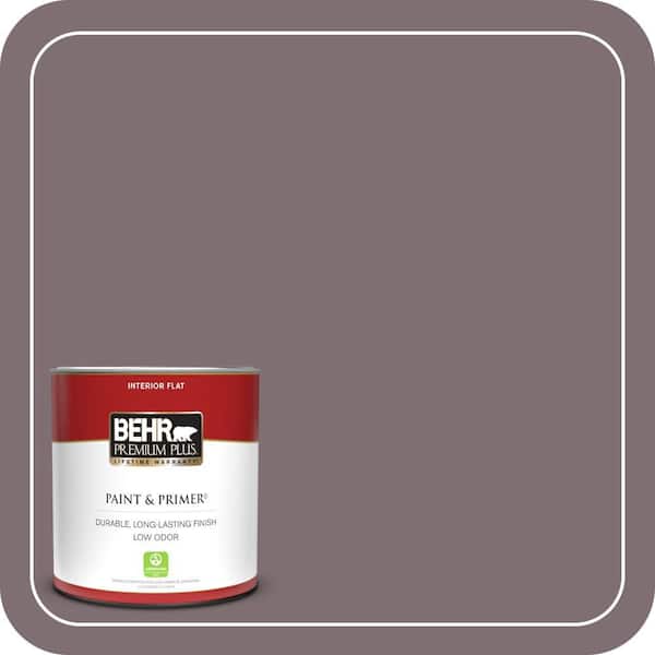 BEHR PREMIUM PLUS 1 qt. #N110-5 Royal Raisin Flat Low Odor Interior Paint & Primer