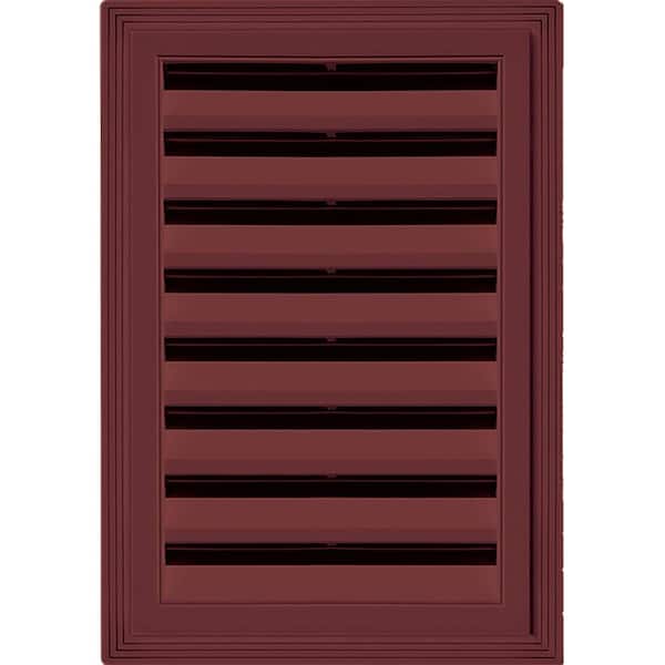 Builders Edge 12 in. x 18 in. Rectangle Gable Vent #078 Wineberry