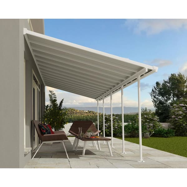 CANOPIA by PALRAM Feria 10 ft. x 28 ft. White/White Aluminum Patio Cover