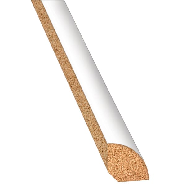 Innovations White 3 4 In Thick X Wide 94 1 Length Laminate Quarter Round Molding Qrf50005 The Home Depot Innovations White 3 4 In Thick X, 1 Quarter Round Home Depot