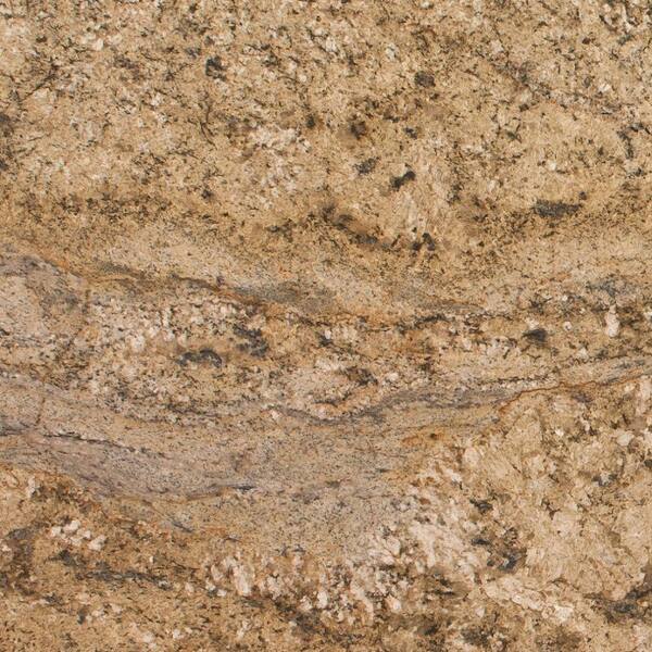 Stonemark Granite 3 in. Granite Countertop Sample in Yellow River