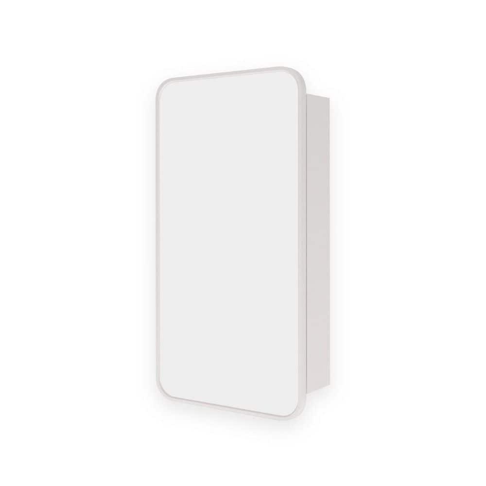 Nivis 15 in. W x 24 in. H Brushed Nickel Rectangular Aluminum Framed Medicine Cabinet with Mirror price history on PriceWatchPro