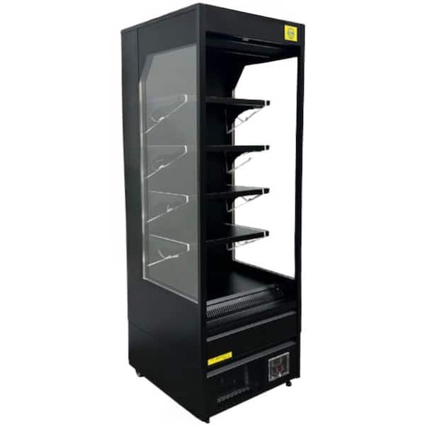 27 in. 16.4 Cu. Ft. Auto/Cycle Defrost Commercial NSF Vertical Open Air Display Merchandisers EF33 in Black
