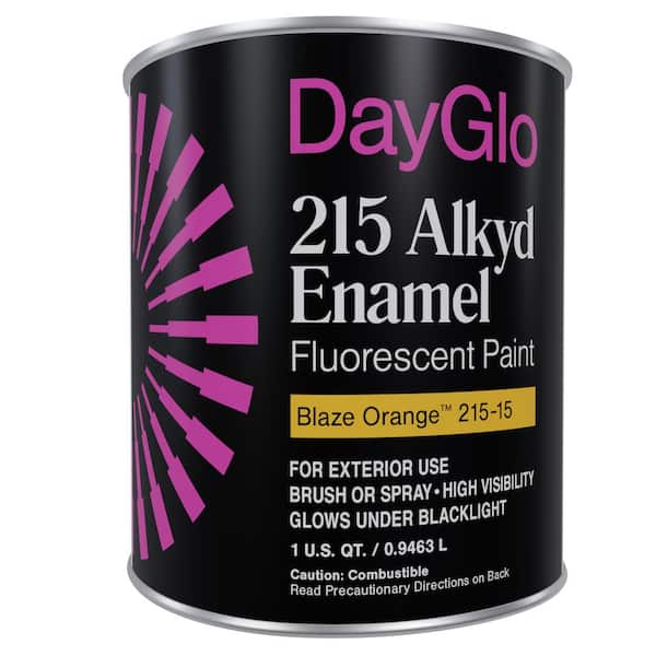 DayGlo Fluorescent 215 Series Enamel Paint (Quart, Blaze Orange)