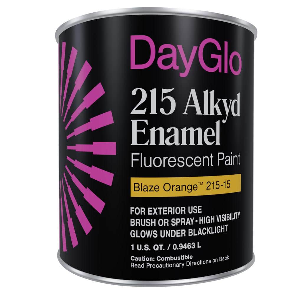 DayGlo Fluorescent 215 Series Enamel Paint (Quart, Blaze Orange)