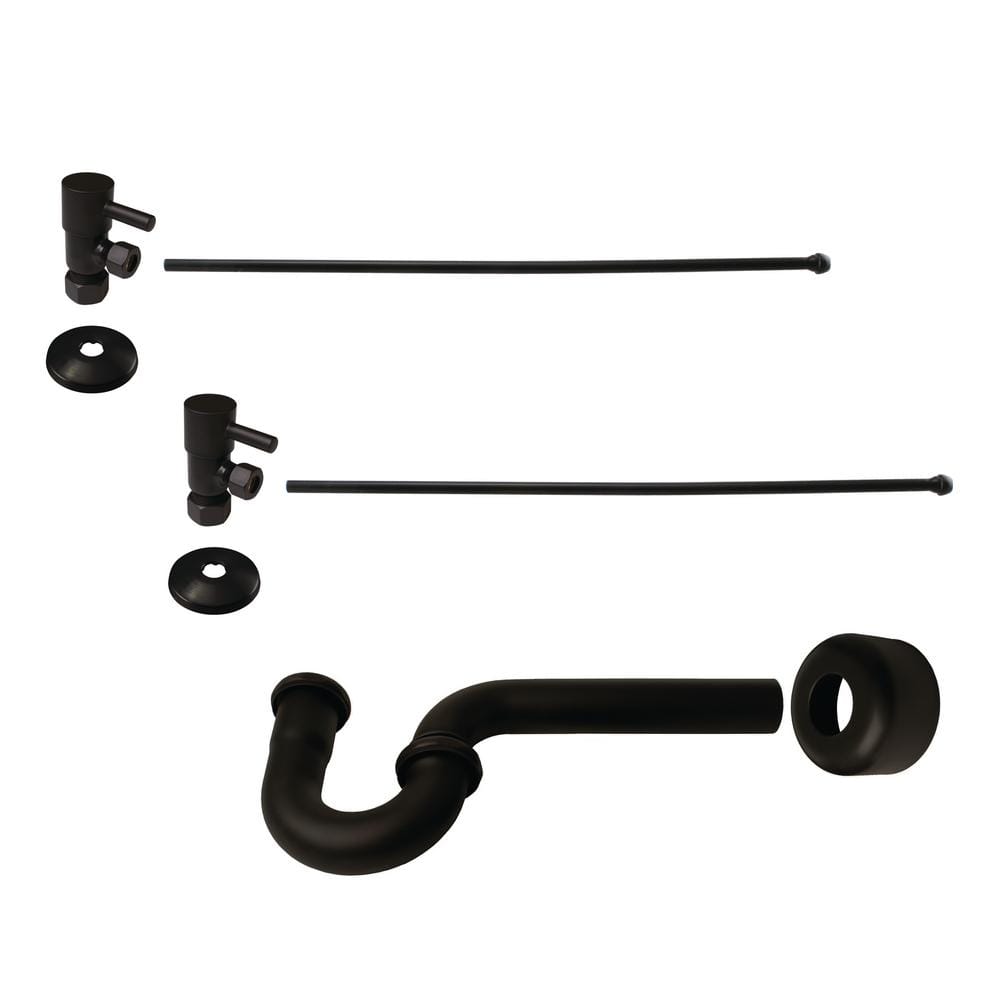 1-1/2 in. x 1-1/2 in. Brass P-Trap Lavatory Supply Kit, Oil Rubbed Bronze price history on PriceWatchPro