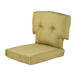 26.5 in. x 23.5 in. x 4 in. Charlottetown Green Bean Outdoor Swivel Chair Replacement Cushion