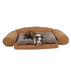 Medium Ortho Sleeper Comfort Couch Pet Bed with Removable Cushion - Carmel