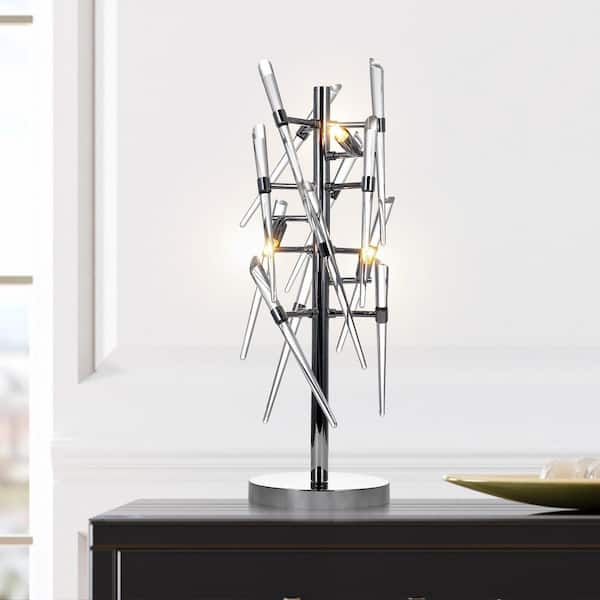 Icicle 3 Light Table Lamp With Chrome Finish
