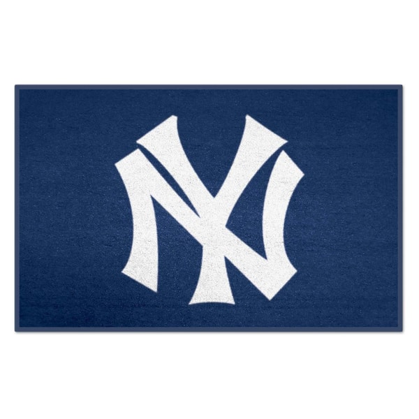 FANMATS New York Yankees Navy 1 ft. 7 in. x 2 ft. 6 in. Starter Area Rug