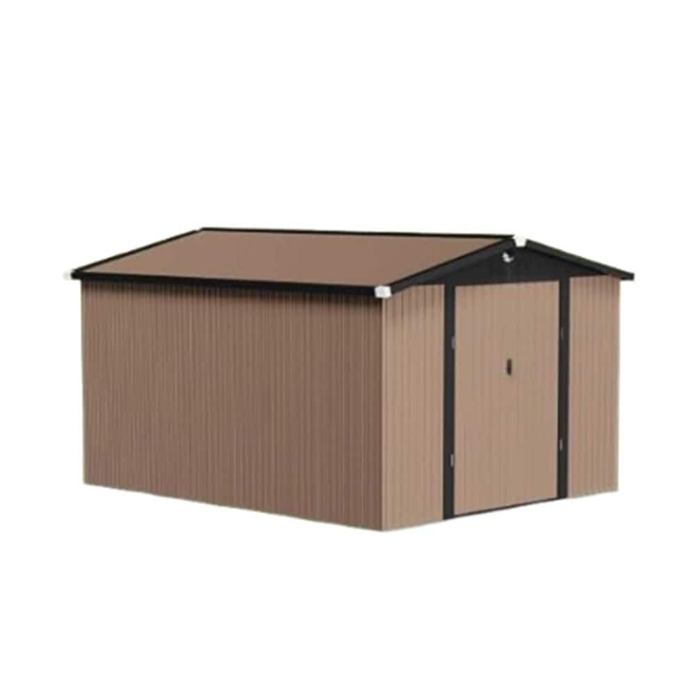 10 ft x 12 ft Metal Garden Storage Shed-Outdoor Tool Shed with
