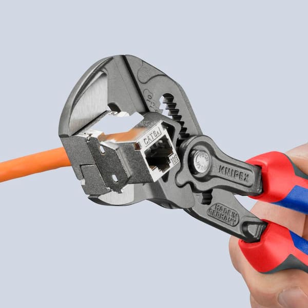 KNIPEX 7-1/4 in. Pliers Wrench with Comfort Grip Handles in Black