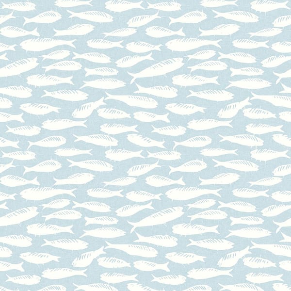 Chesapeake Nunkie Aqua Sardine Wallpaper Sample