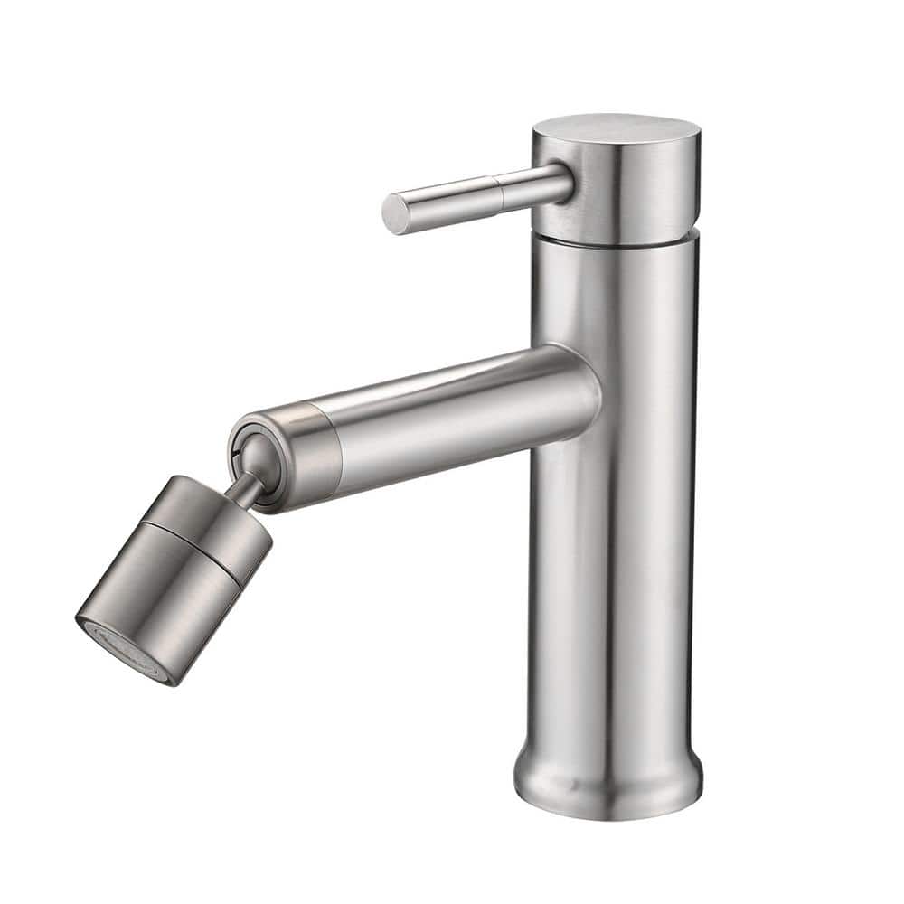 Tahanbath SingleHandle SingleHole Bathroom Faucet with 2 Mode Spray
