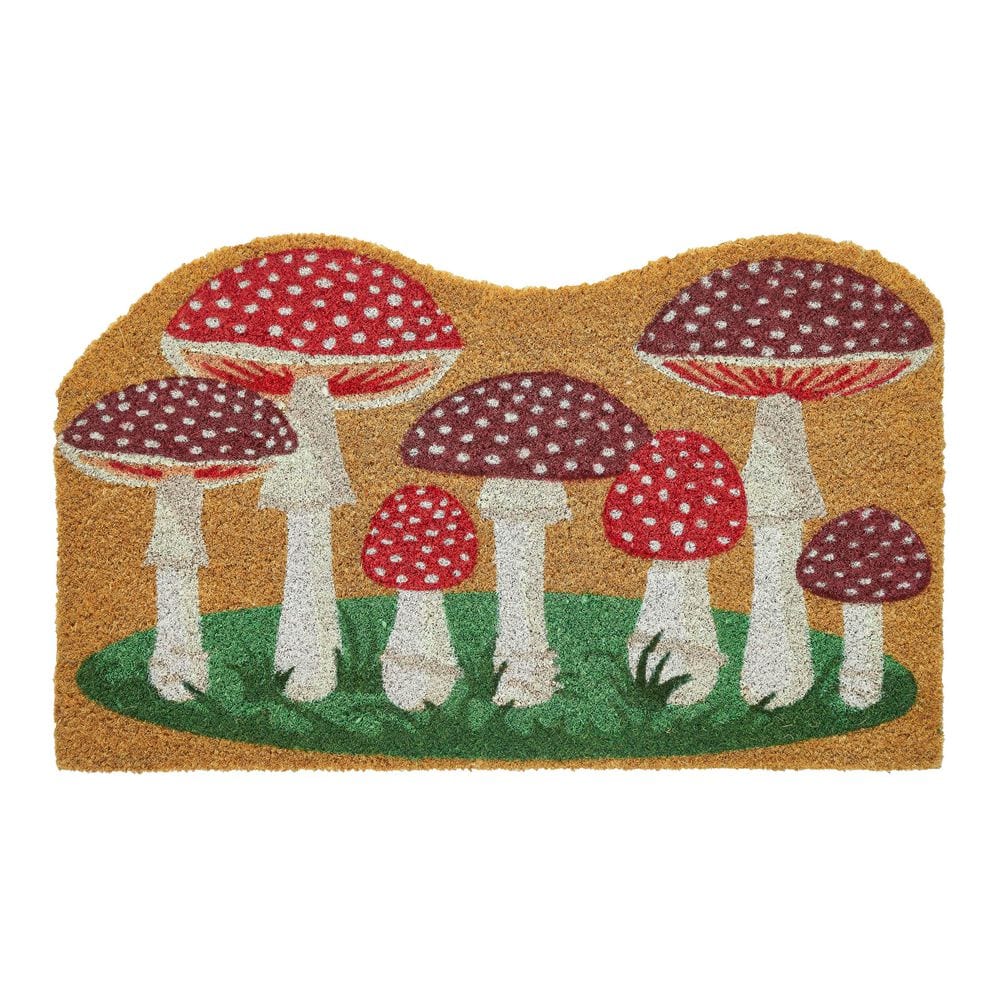 Mushroom Shaped Indoor/Outdoor Coir Door Mat, 18 in. x 30 in. Multi-Colored price history on PriceWatchPro