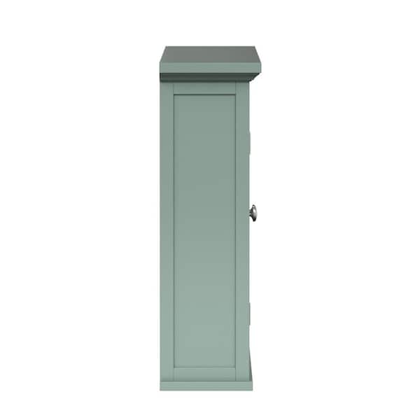 Glancy 7.01 in. W x 20.08 in. D x 24.02 in. H x Bathroom Storage Wall Cabinet in Sage Green