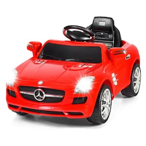 Mercedes Benz SLS Red Electric R/C mp3 Kids Ride On Car Battery Toy