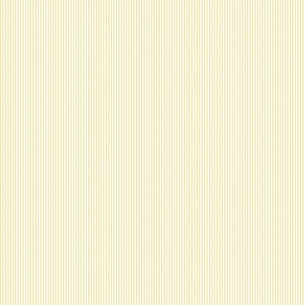 Unbranded Miniatures 2-Yellow Delicate Pinstripes Matte Finish Non-Pasted Vinyl on Non-Woven Wallpaper Sample
