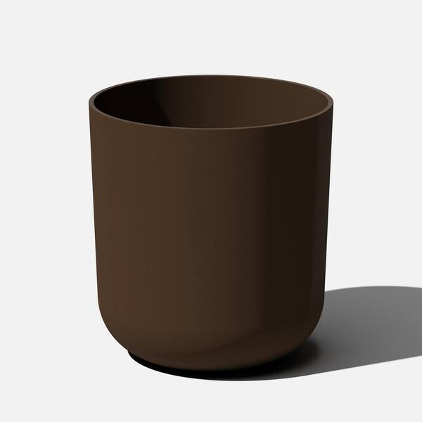 Veradek Kona 20 in. Round Espresso Plastic Planter