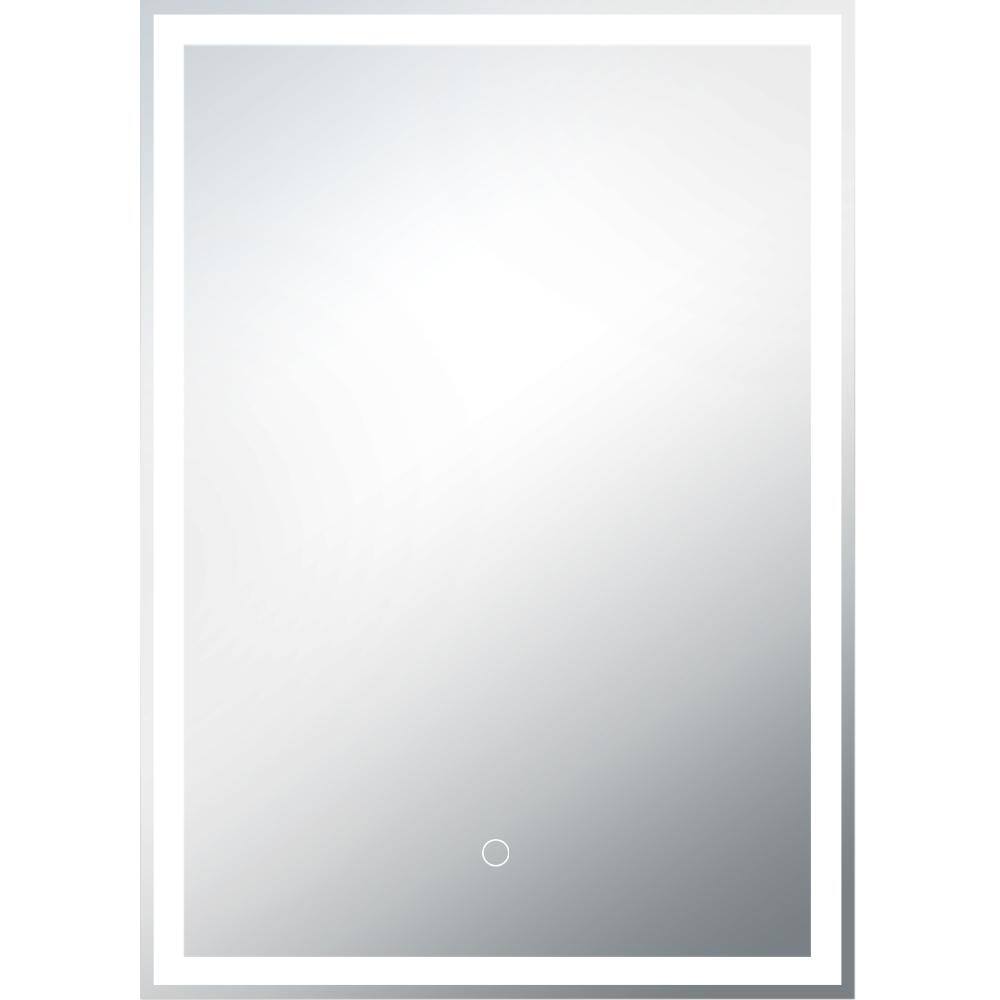 KWW 24 in. W x 32 in. H Large Rectangular Frameless Dimmable AntiFog