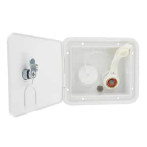 Gravity/City Water Inlet Hatch - Brass, White (Carded)