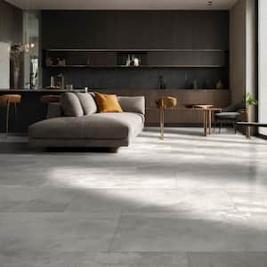 Zenith Grey 16 in. x 32 in. Matte Stone Look Porcelain Floor Tile (397.6 sq. ft./Pallet)