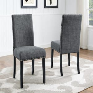 Indira Grey Fabric Dining Chair Set of 2