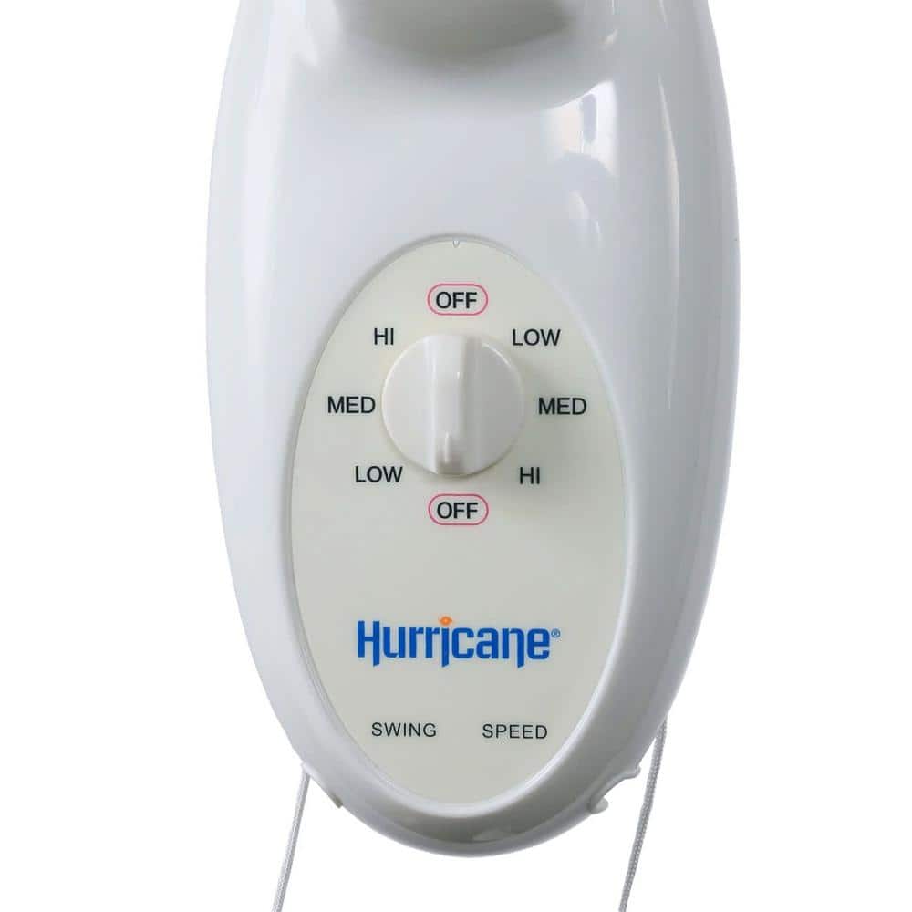 Hurricane Supreme 18" White Plastic Oscillating Wall Mounted Fan, 4 Pack