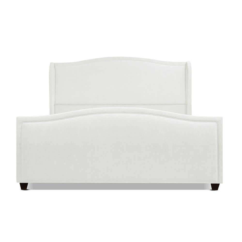 Jennifer Taylor Carmen King Upholstered Wingback Panel Bed Frame