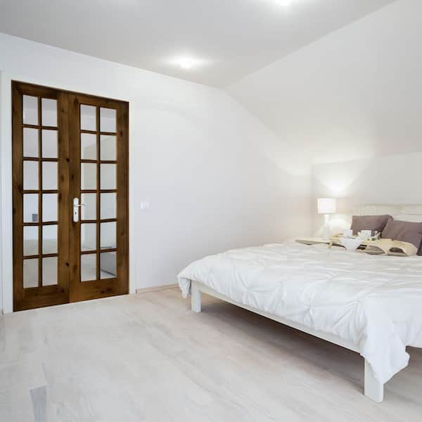 Krosswood Doors 48 in. x 96 in. Rustic Knotty Alder 12-Lite Low E