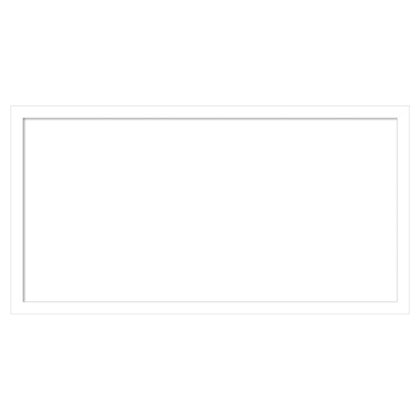 Svelte White 25 in. x 13 in. Wood Framed Dry Erase Magnetic Memo Board