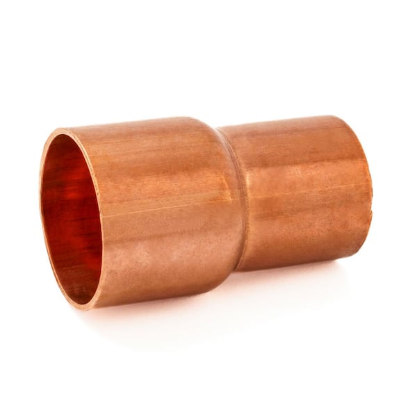 Everbilt 1-1/4 in. x 1 in. Copper Pressure Cup x Cup Reducing Coupling with Stop Fitting
