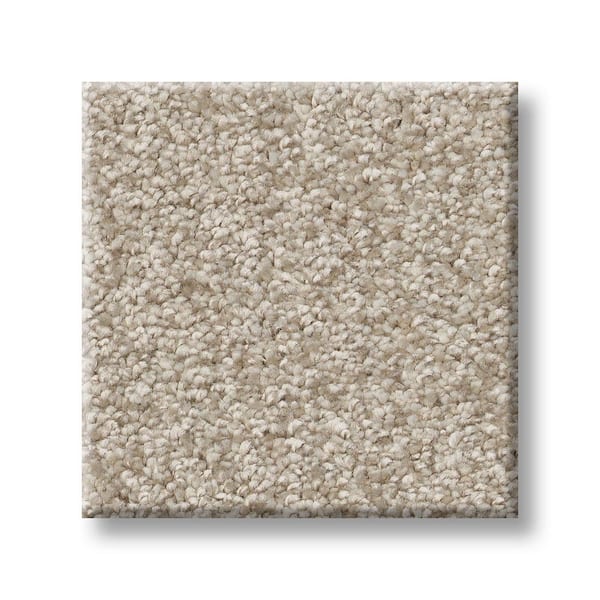 Lifeproof 8 in. x 8 in. Texture Carpet Sample - Rosemary III -Color Sandstone