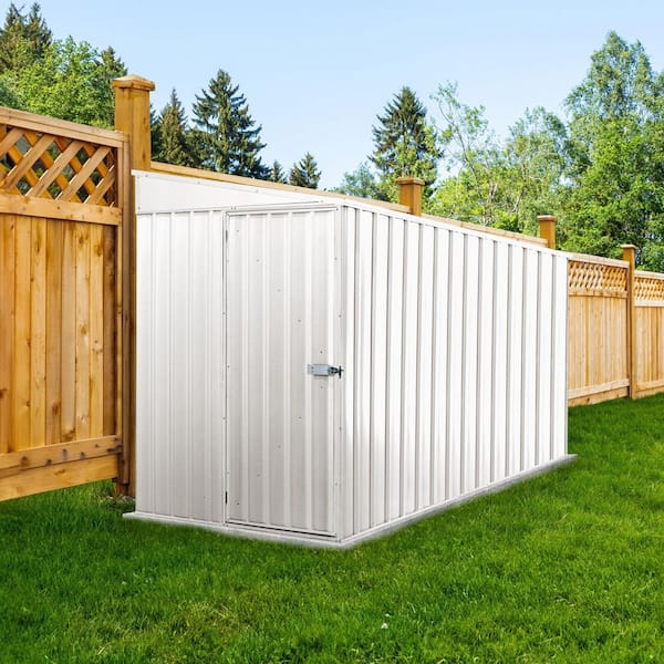 Durango 5 ft. W x 10 ft. D Metal Bike Shed in Surfmist Snaptite Assembly System (49 sq. ft. )