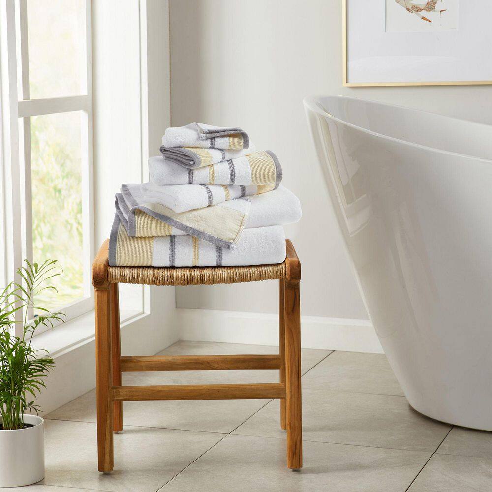 Gold / Grey Premium Cotton 6-Pack Decorative Towel Set price history on PriceWatchPro