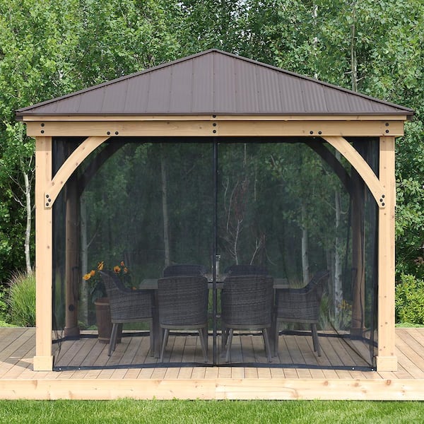12 ft. Meridian Cedar Gazebo with 