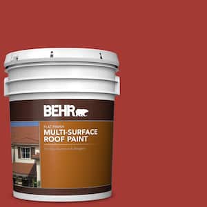 5 gal. #PFC-03 Red Baron Flat Multi-Surface Exterior Roof Paint