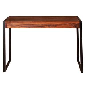 coffee Mangle R Del Hutson Designs Hairpin 37.5 in. Brown Rectangle Wood Console Table  DHD5262nat - The Home Depot