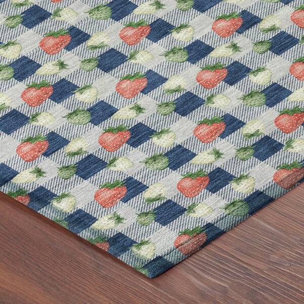 Chantille Machine Washable Indoor/Outdoor Abstract ACN2865 Navy 5 ft. x 7 ft. 6 in. Area Rug