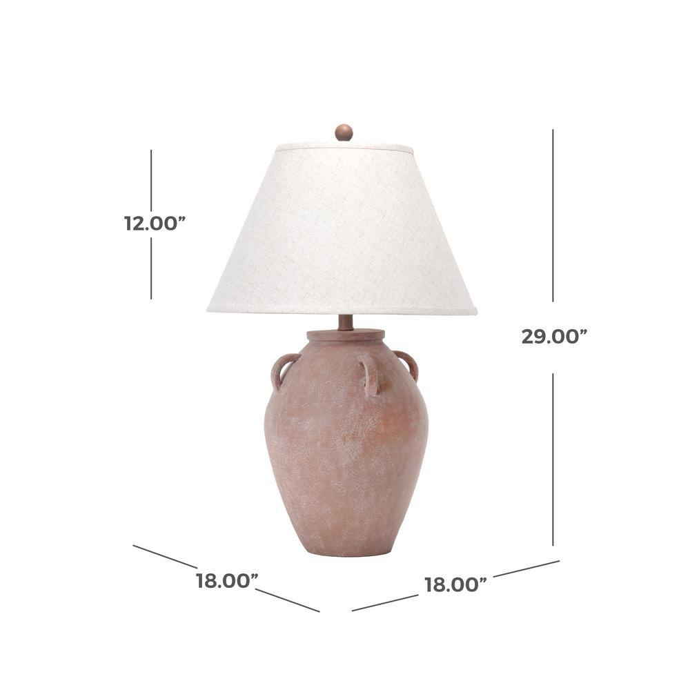 Kavala 29" White Resin Urn Table Lamp