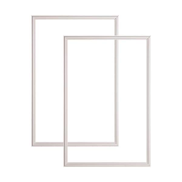 American Pro Decor Trim Fast 9/16 in. D x 23-5/8 in. W x 35-7/16 in. L Primed Polystyrene Picture Frame Corner With Adhesive Back (2-Pack)