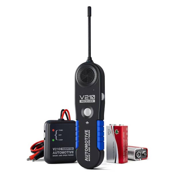 2-Piece V210 Series Automotive Wire Tracer Circuit Tester DC 6-42-Volt Cable Tracker Open Short Finder Probe