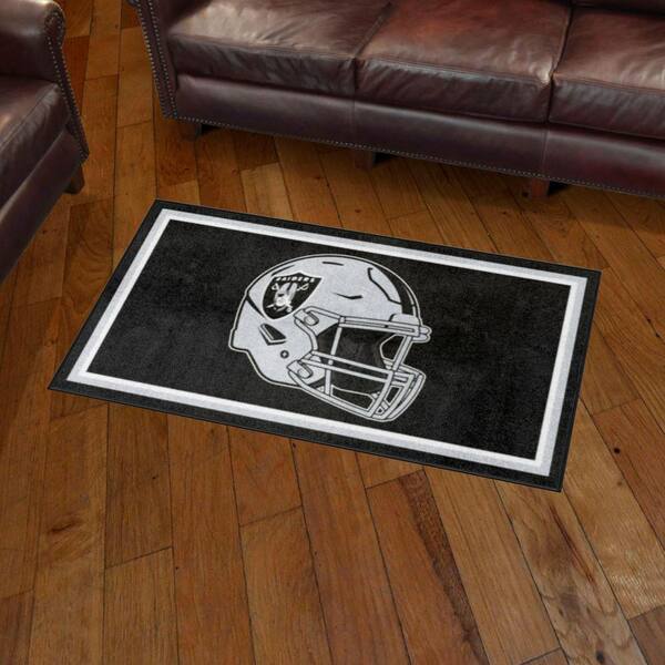 Fanmats Las Vegas Raiders 5ft. x 8 ft. Plush Area Rug