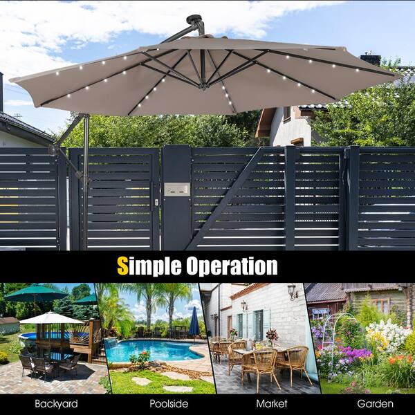 buy starbucks patio umbrella Starbucks] Daily Cream Beige 3-tier Extend your outdoor hours with this 10 ft Starbucks in Addlestone Division of