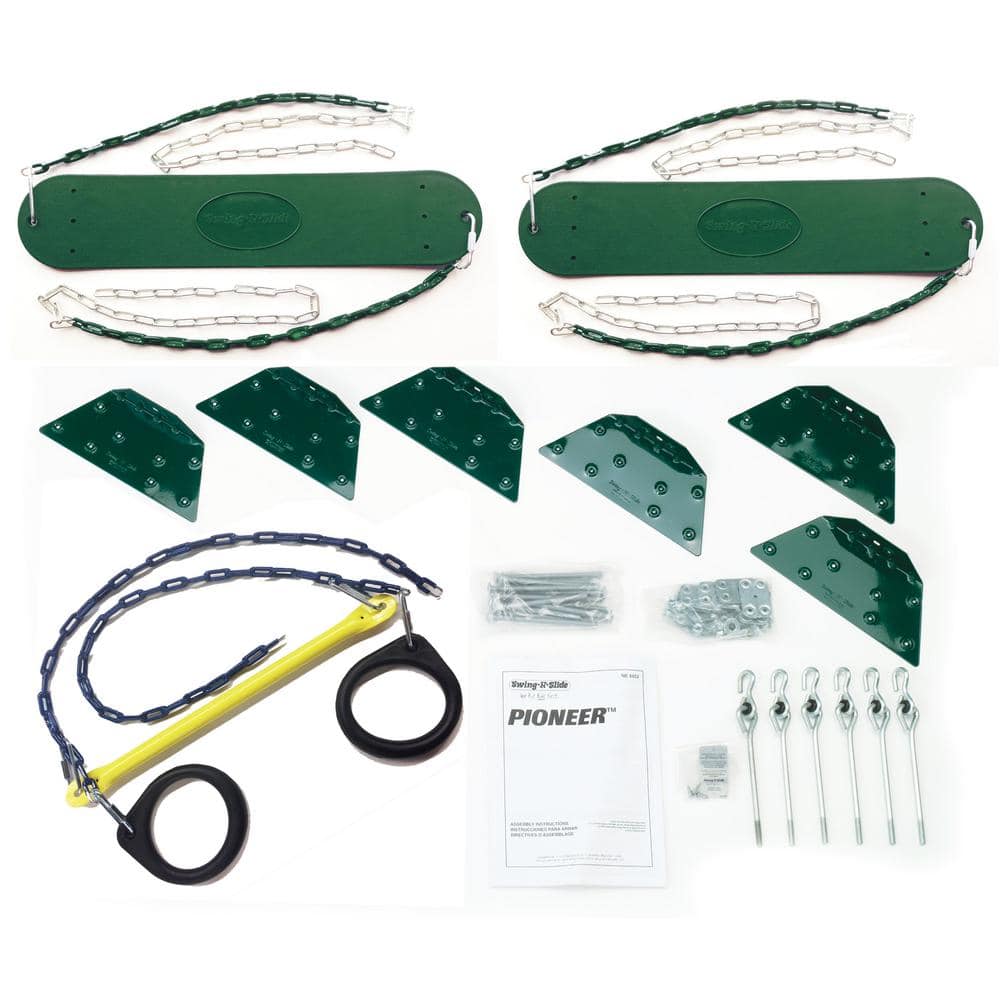 Pioneer DIY Swing Set Hardware Kit with Rings