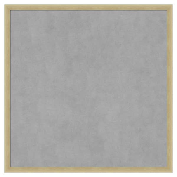 Amanti Art Lucie Champagne 25 in. x 25 in Framed Magnetic Board