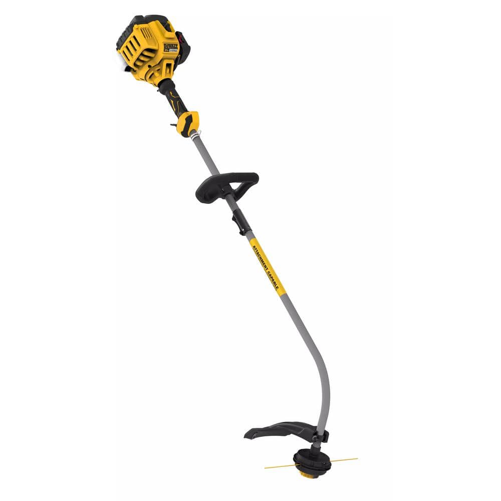 DEWALT 27 cc 2-Stroke Gas Curved Shaft String Trimmer with Attachment Capability DXGST227CS - The Home Depot
